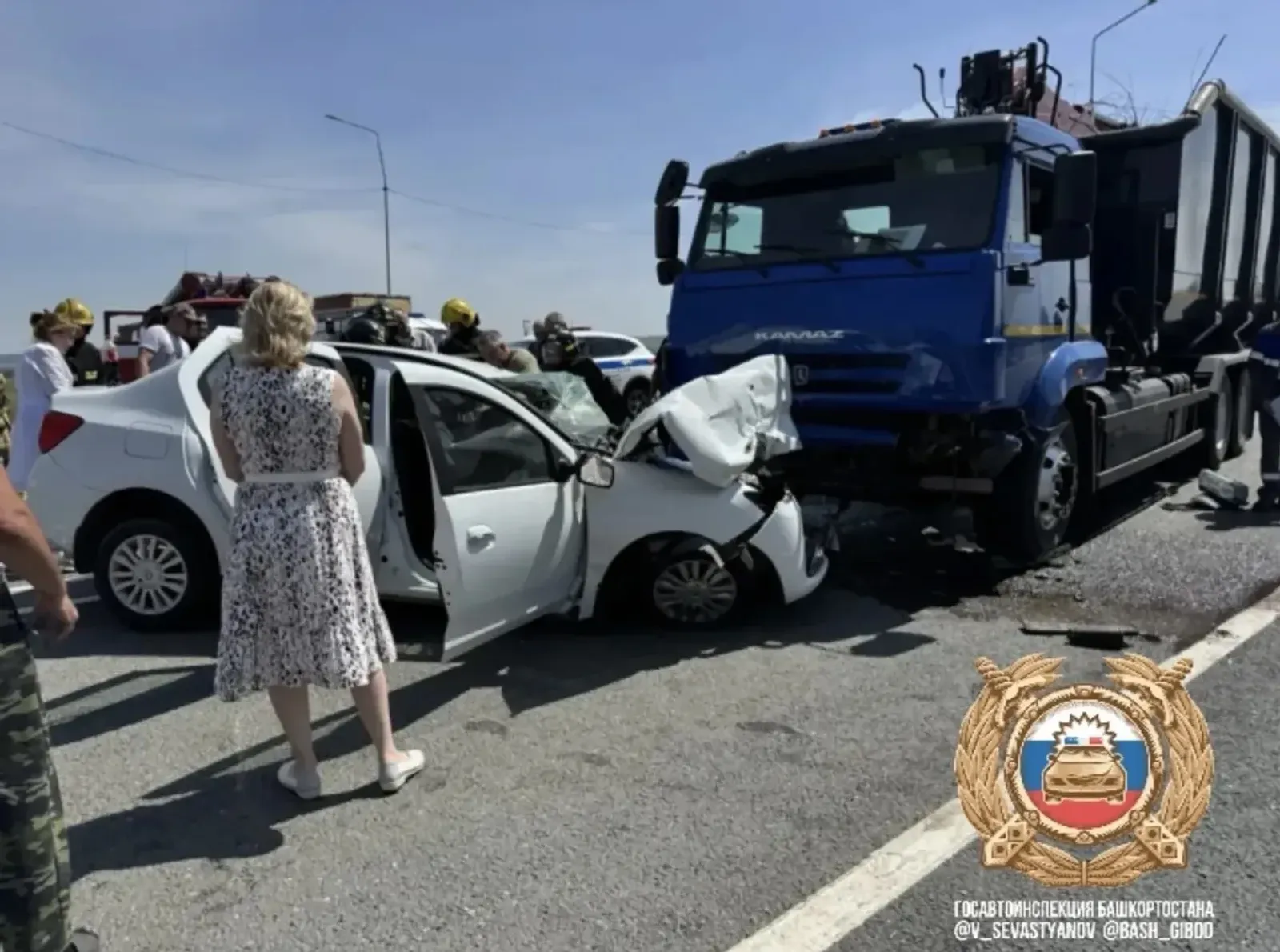 В Башкирии в ДТП с «КамАЗом» погиб мужчина